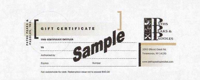 PPP Gift Certificate